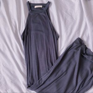 Gray maxi dress